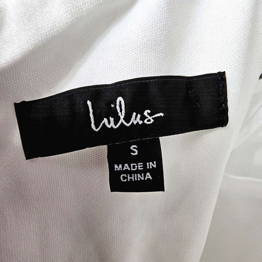 Nwot Lulu's White Embroidered Floral Lace Briarwood Shortsleeve Midi Dre… - Picture 4 of 17